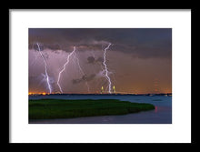 Load image into Gallery viewer, Lightning Bridge - Framed Print