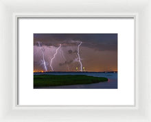 Load image into Gallery viewer, Lightning Bridge - Framed Print