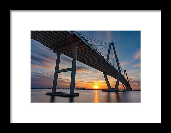 Motion Bridge Framed Print