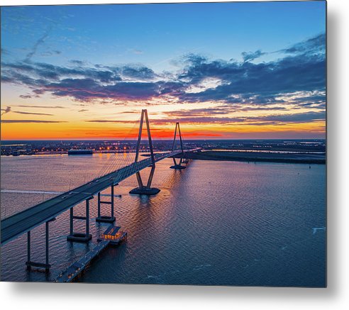 Atop the Bridge - Metal Print