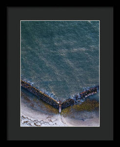 Beach Above - Framed Print