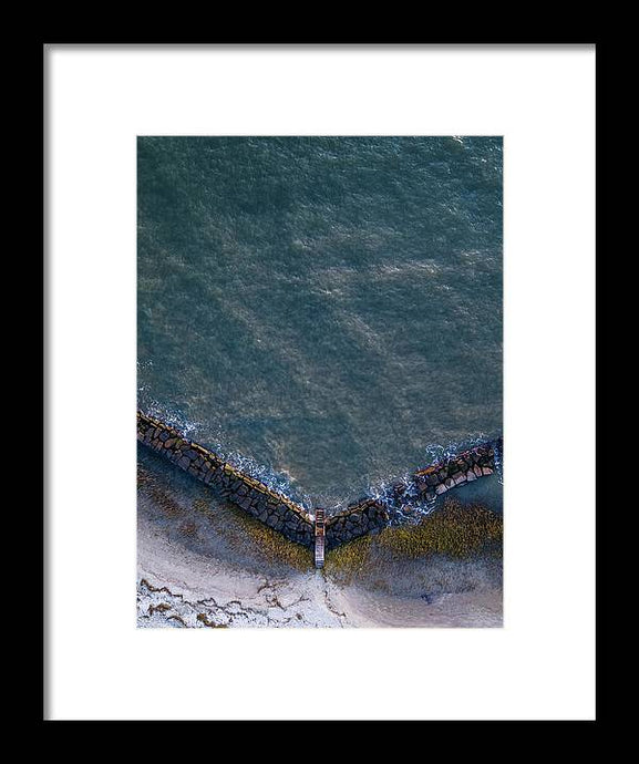 Beach Above - Framed Print