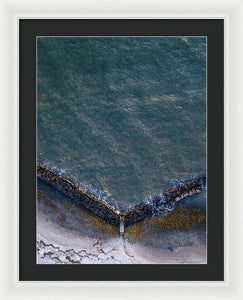 Beach Above - Framed Print