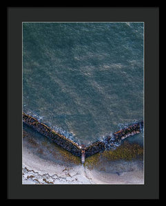 Beach Above - Framed Print