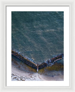 Beach Above - Framed Print