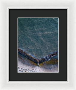 Beach Above - Framed Print