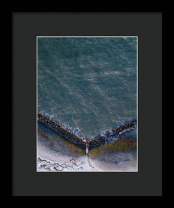 Beach Above - Framed Print