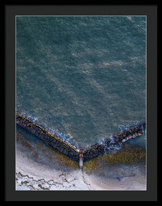 Beach Above - Framed Print