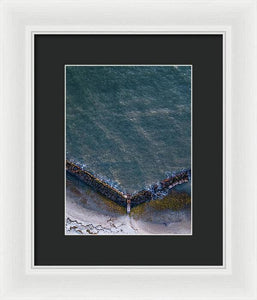 Beach Above - Framed Print