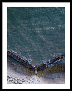 Beach Above - Framed Print