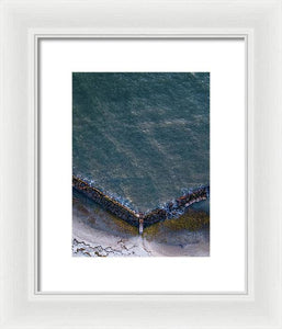 Beach Above - Framed Print