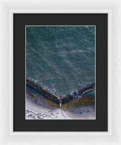Beach Above - Framed Print