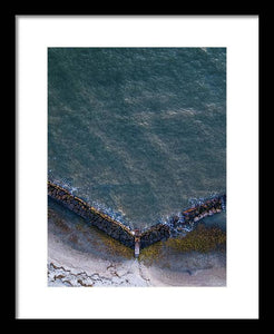Beach Above - Framed Print