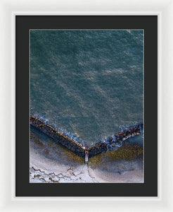 Beach Above - Framed Print