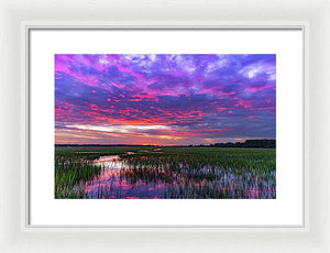 Cotton Ball Sky - Framed Print