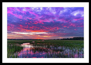 Cotton Ball Sky - Framed Print