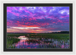 Cotton Ball Sky - Framed Print