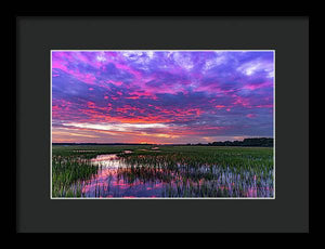 Cotton Ball Sky - Framed Print