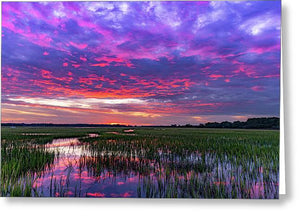 Cotton Ball Sky - Greeting Card