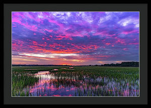 Cotton Ball Sky - Framed Print