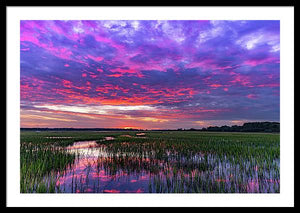 Cotton Ball Sky - Framed Print