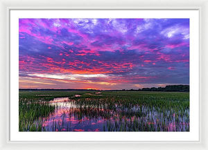 Cotton Ball Sky - Framed Print