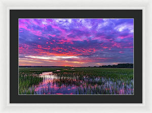 Cotton Ball Sky - Framed Print