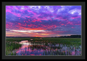 Cotton Ball Sky - Framed Print