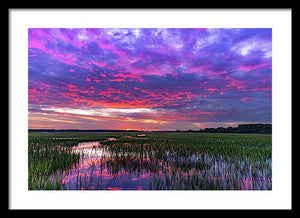 Cotton Ball Sky - Framed Print