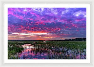 Cotton Ball Sky - Framed Print