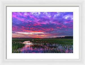 Cotton Ball Sky - Framed Print