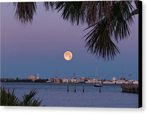 Flower SuperMoon - Canvas Print