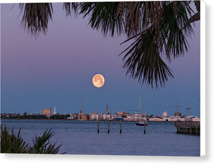 Flower SuperMoon - Canvas Print