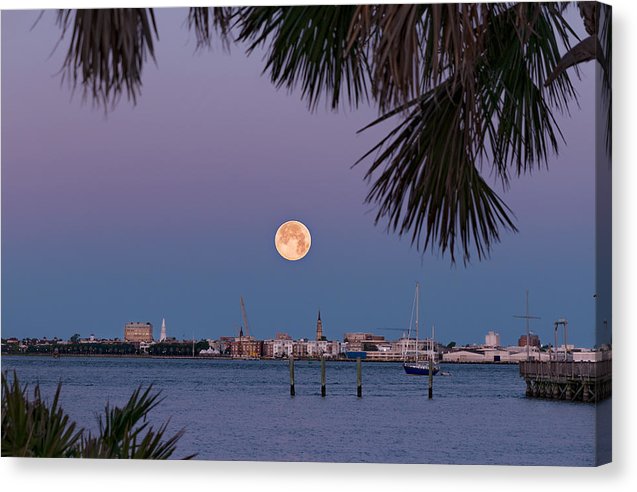 Flower SuperMoon - Canvas Print
