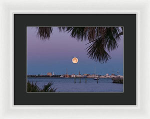Flower SuperMoon - Framed Print