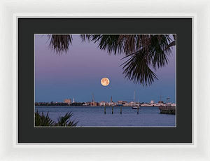 Flower SuperMoon - Framed Print