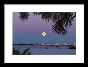 Flower SuperMoon - Framed Print