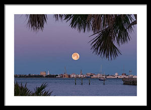 Flower SuperMoon - Framed Print