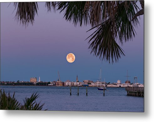 Flower SuperMoon - Metal Print