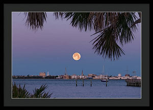 Flower SuperMoon - Framed Print