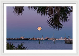 Flower SuperMoon - Framed Print
