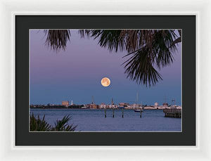 Flower SuperMoon - Framed Print