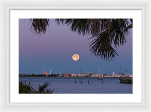 Flower SuperMoon - Framed Print