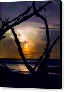 Folly Lightning - Canvas Print
