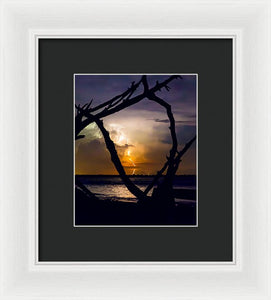 Folly Lightning - Framed Print