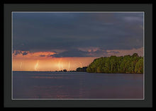 Load image into Gallery viewer, Forest Lightning - Framed Print