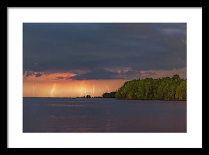 Forest Lightning - Framed Print