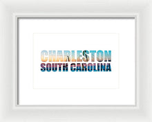 Load image into Gallery viewer, The Ravenel Bridge - Letters - Framed Print