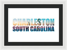 Load image into Gallery viewer, The Ravenel Bridge - Letters - Framed Print