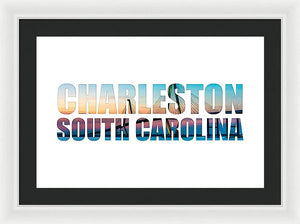The Ravenel Bridge - Letters - Framed Print